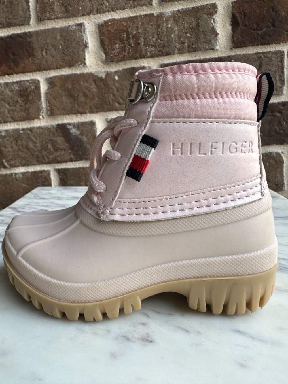 Tommy Hilfiger Danni Pink Duck Boots Baby Infant Toddler Size 7